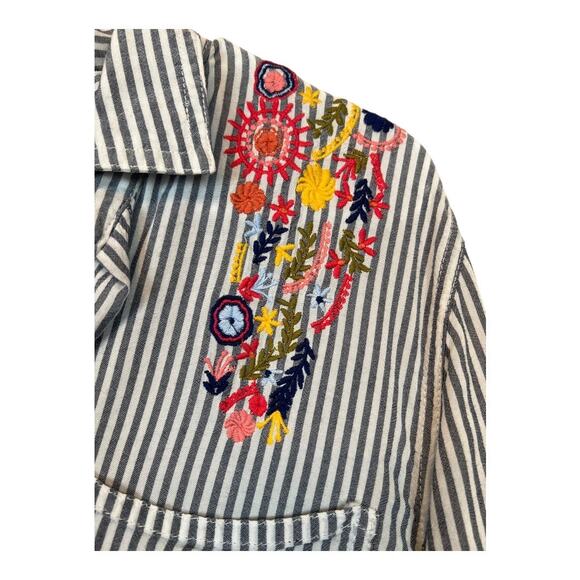 Womens embroidered Boho Bohemian Blouse Shirt Top Cottage Indie Hippie Small - Picture 3 of 6